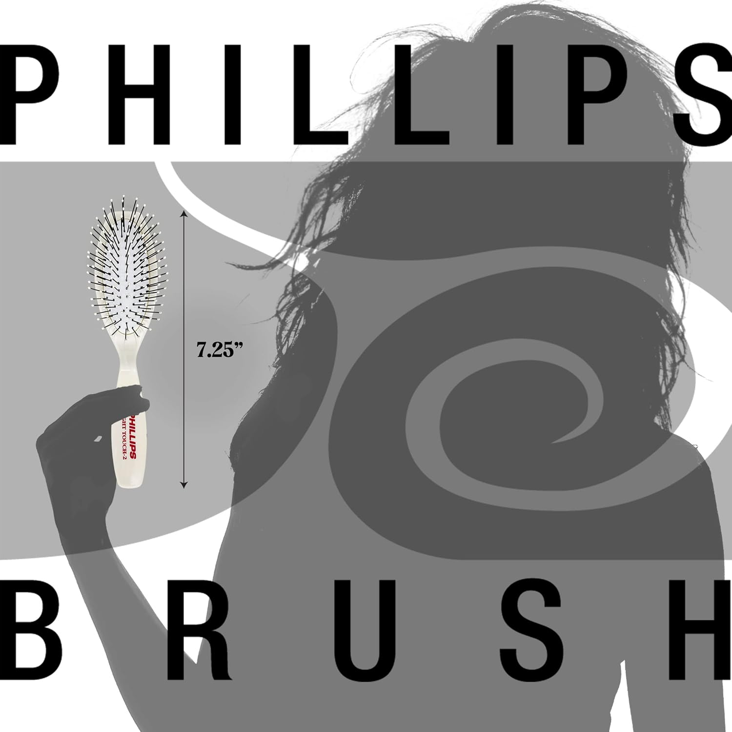 Phillips Brush Light Touch 1 and 2 Oval Cushioned Brush Combo Pack image number 3
