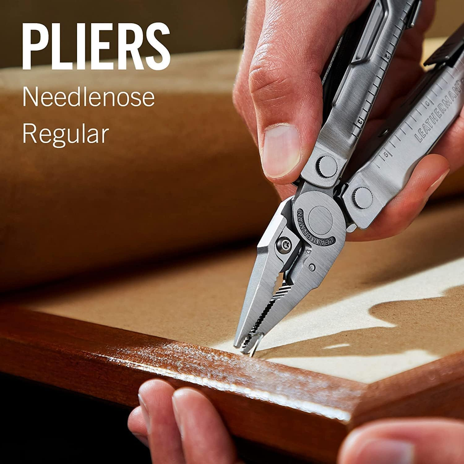 LEATHERMAN, Rebar Multitool with Premium Replaceable Wire Cutters and Saw, Coyote Tan image number 5