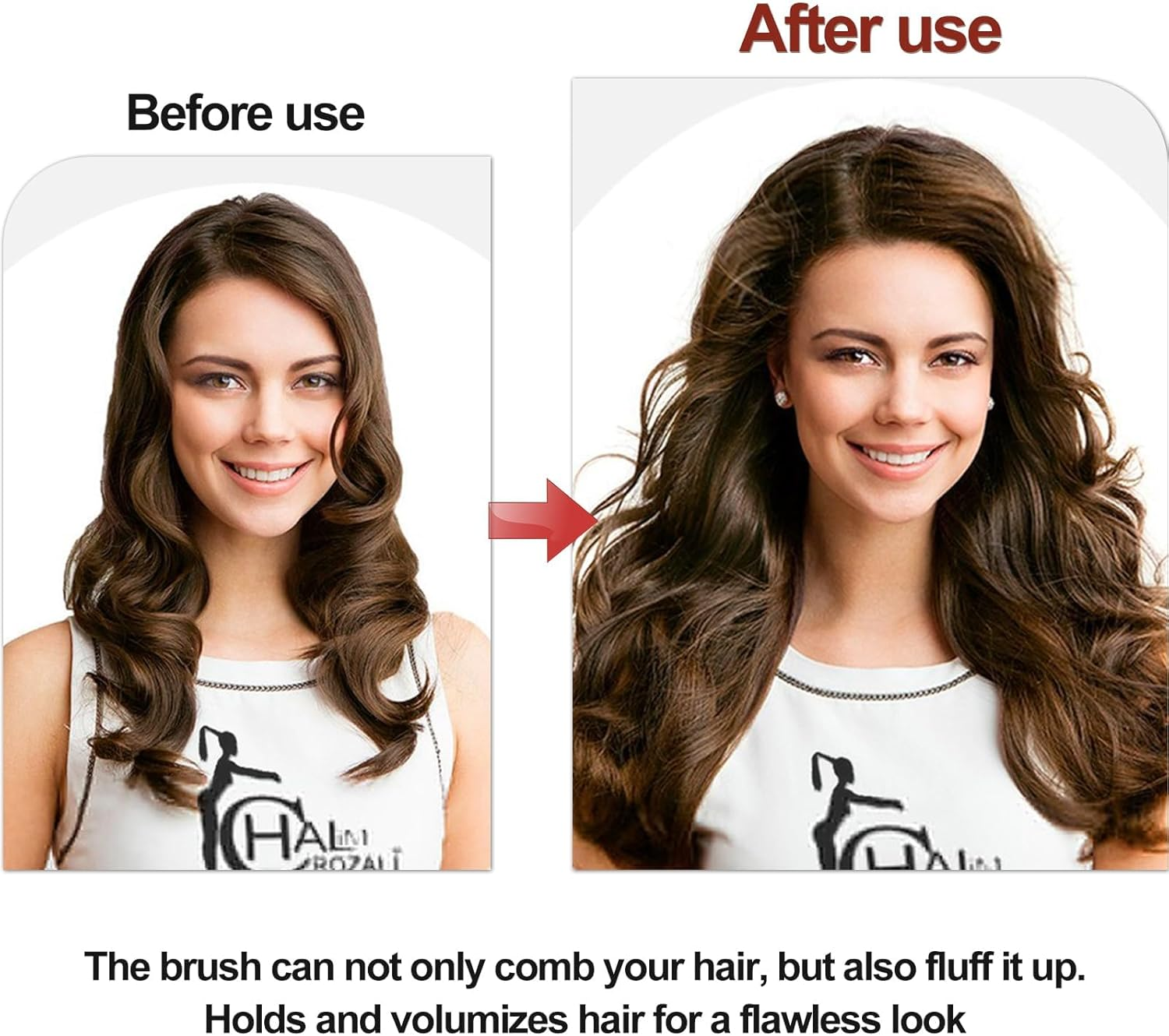 Cureder 2Pcs Boar Bristle Hair Brush Set for Women & Men, Detangling Salon Brush for Hair and Beard Cleaning image number 3