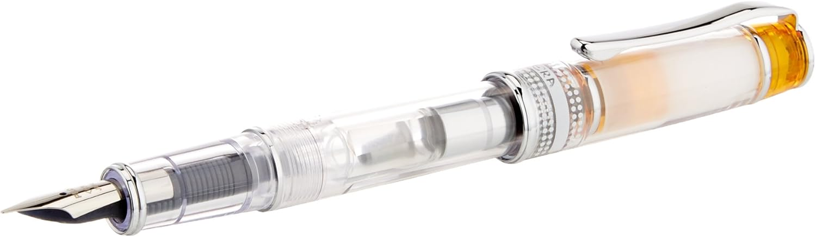 Pilot Prera Iro-Ai Calligraphy-Nib Transparent Orange Body Fountain Pen (FPRN-350R-TOCM)