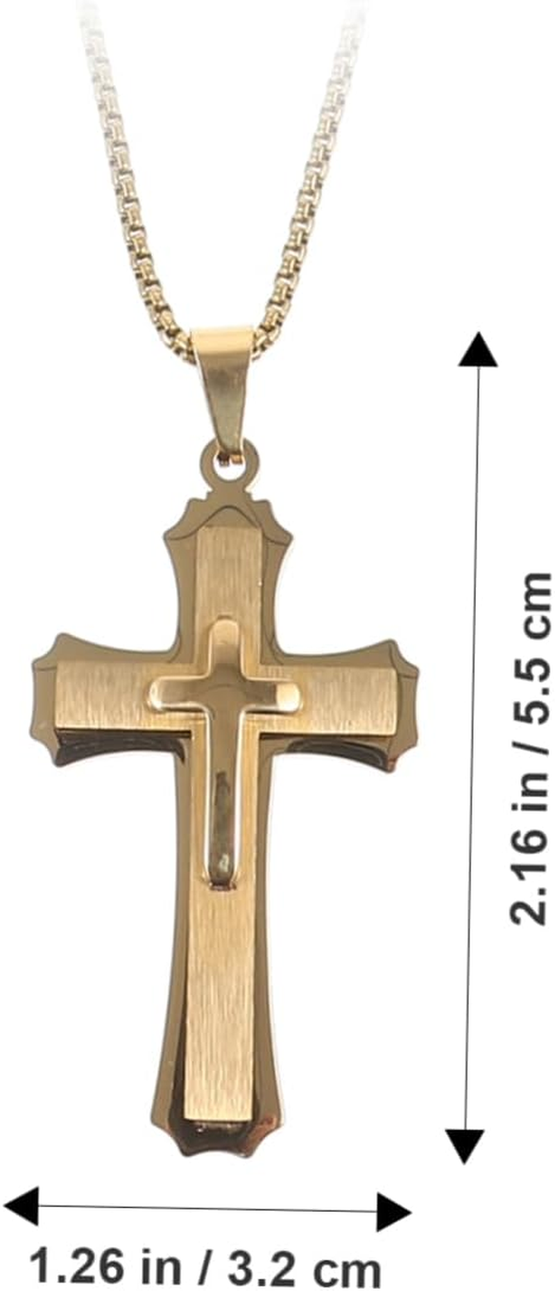 Car Cross Mirror Pendant Car Accessories Cross Car Ornament Car Hanging Ornament Car Mirror Hanging Decoration Rear View Mirror Ornament Car Supply Car Decoration Plaster Metal image number 4