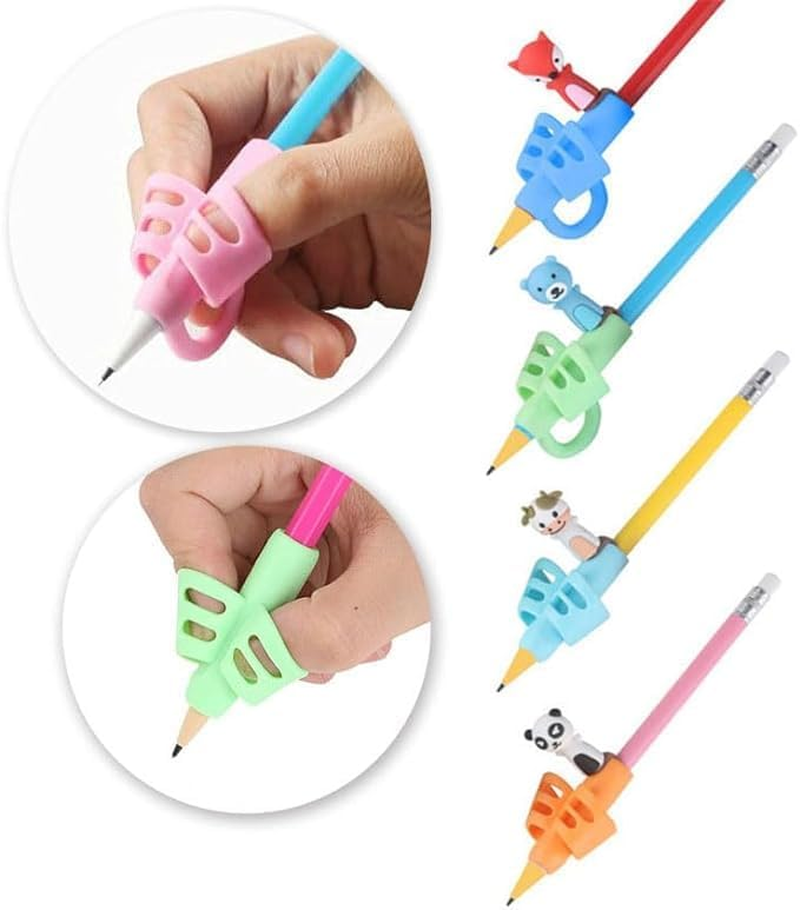 6 Pcs Pencil Grips for Handwriting,Pen Grips Trainer for Kindergarten Children Adults,Finger Grip Posture Correction for Handwriting,Drawing,Coloring,Suitable for Ergonomic Right or Left-Handed Use image number 6