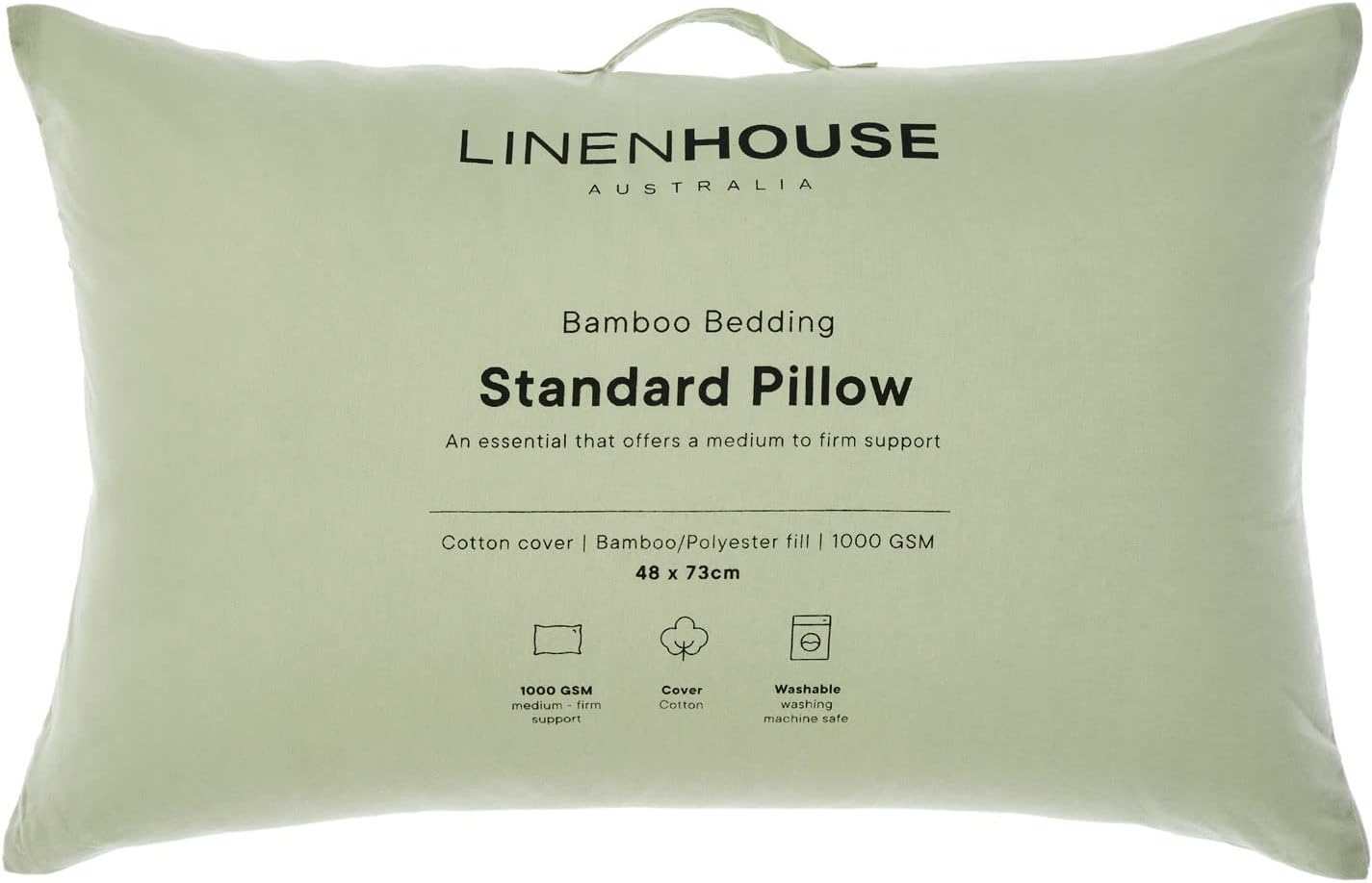 Linen House Bamboo Standard Pillow - 1000 GSM image number 1