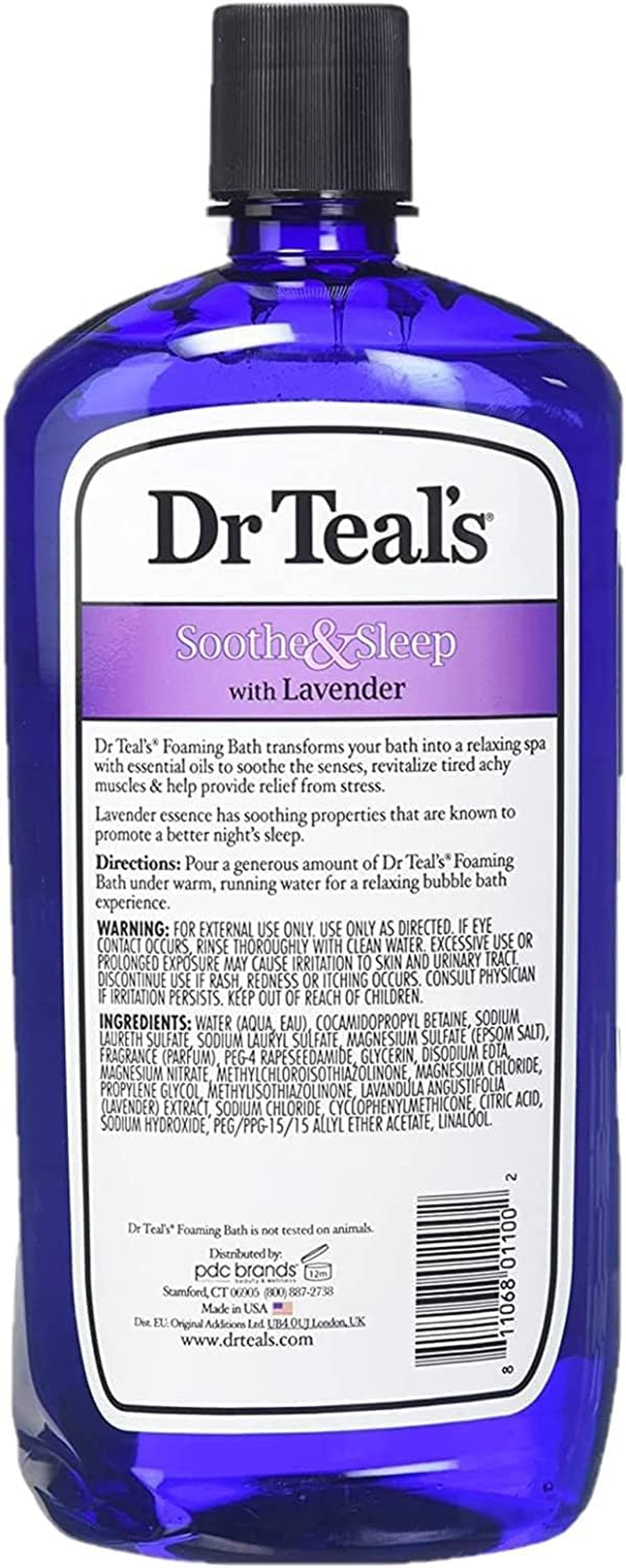 Dr Teal'S Foaming Bath Combo Pack (68 Fl Oz Total), Soothe & Sleep with Lavender, and Moisturizing Shea Butter & Almond Oil