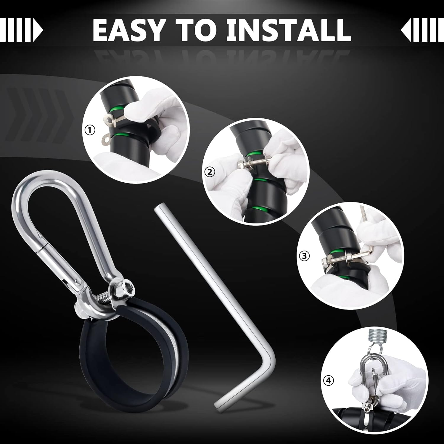 Cheemuii Semi Truck Air Line Kit 12 FT 3 in 1 ABS Power Air Line Air Hose with Gladhands and Tender Spring Kit for Semi Truck Tractor Trailer image number 5