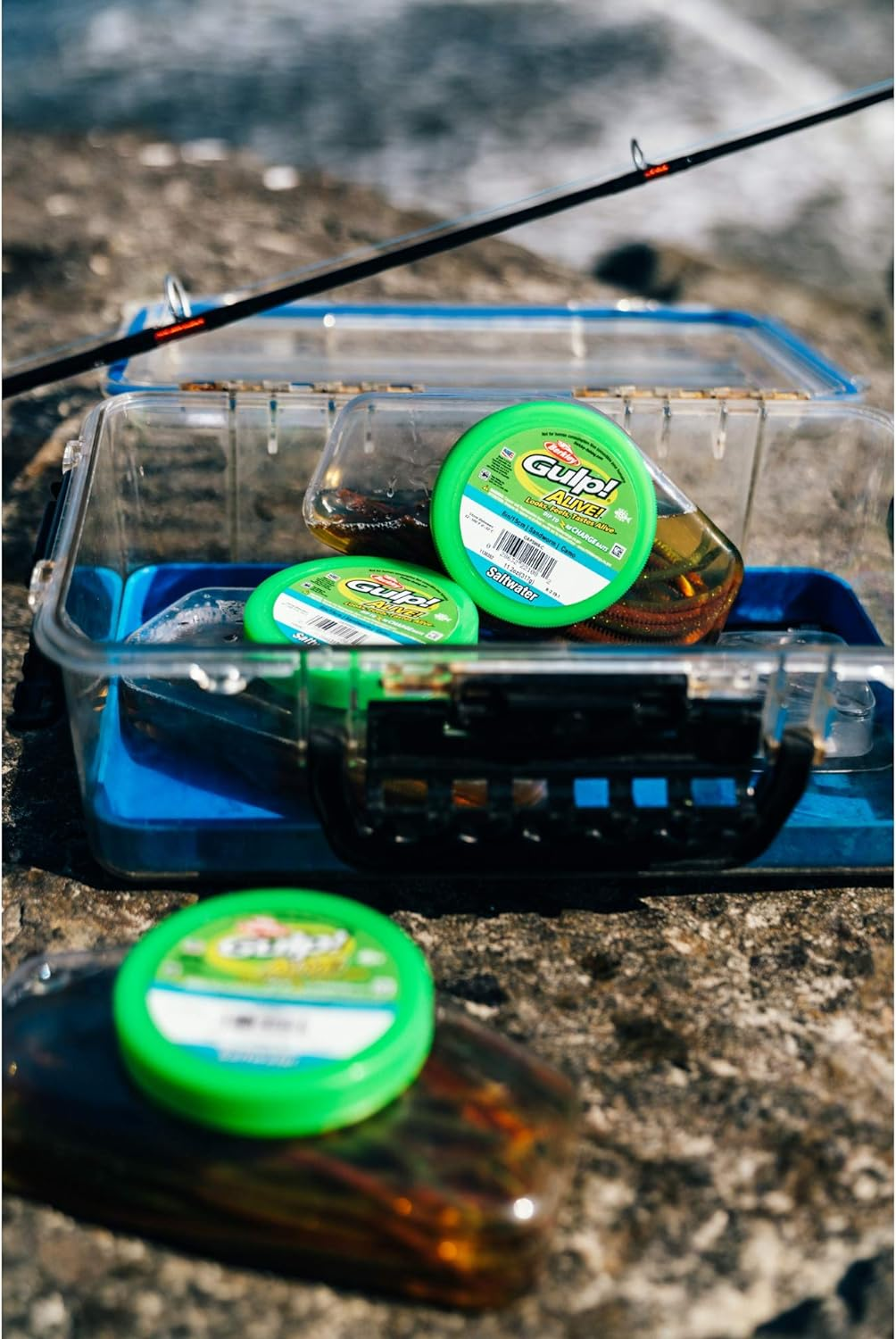 Berkley Berkley Gulp! Alive! Sandworm Saltwater Fishing Soft Bait - Camo image number 3