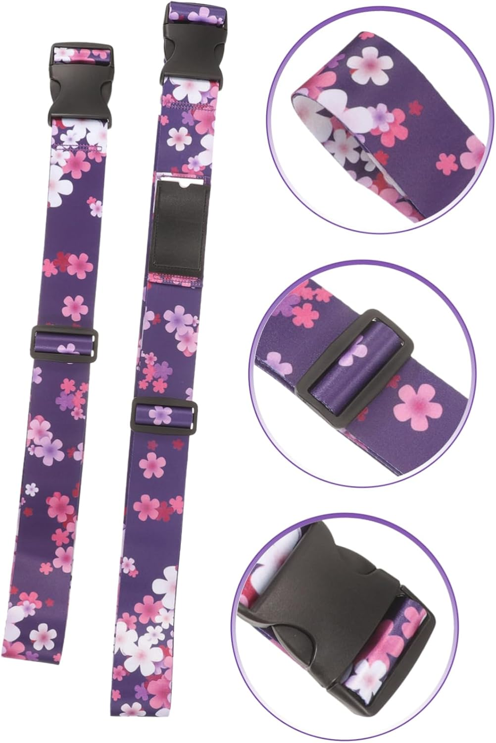 TOVINANNA Luggage Strap Suitcase Belt Adjustable Heavy Duty Luggage Wrap for Travel Connector Strap Holder image number 2