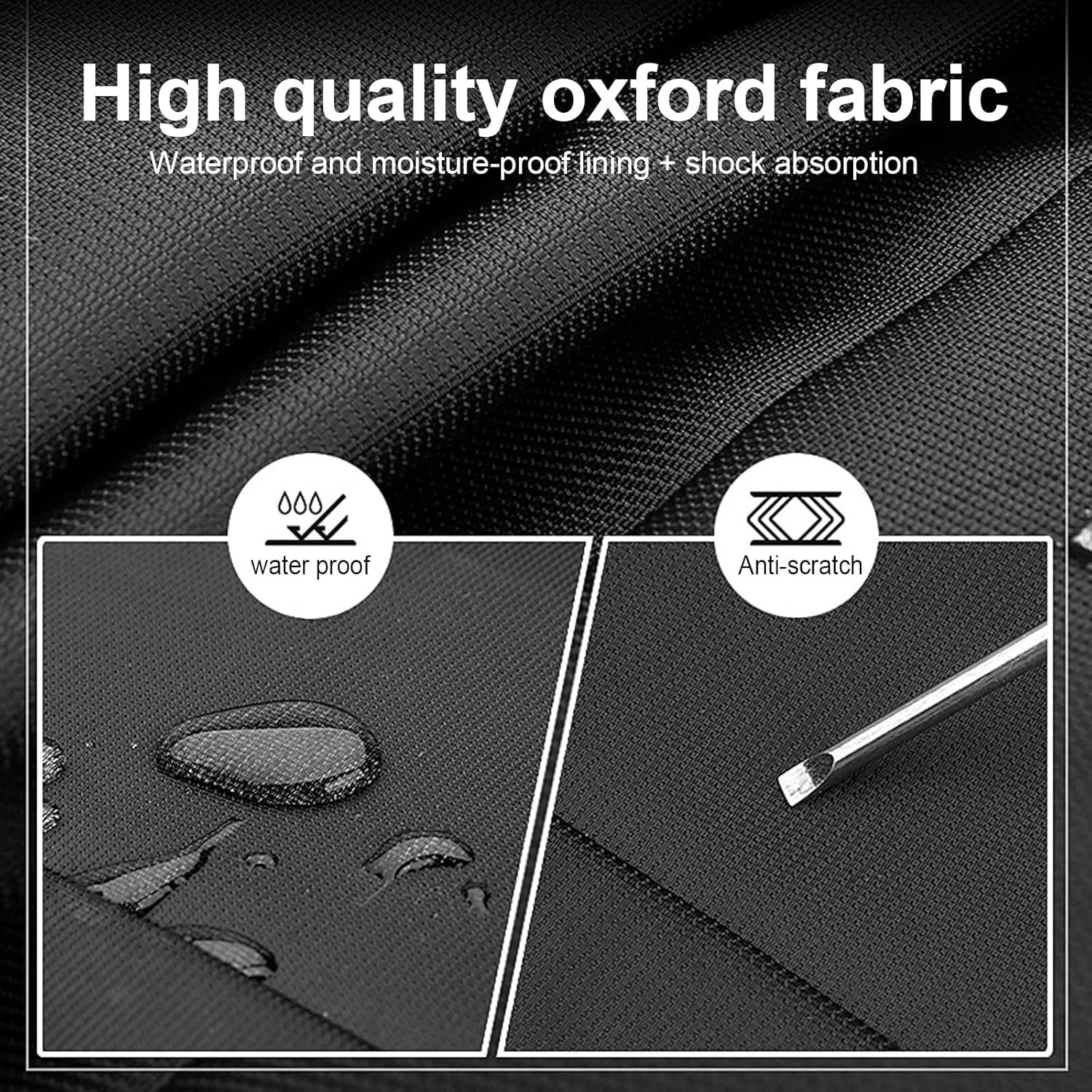 HDBHBH Golf Bag Cover of Waterproof, Universal Golf Cart Rain Hood for Push Trolley & Tour Bags - Windproof Black Polyester Travel Cover for Men Women