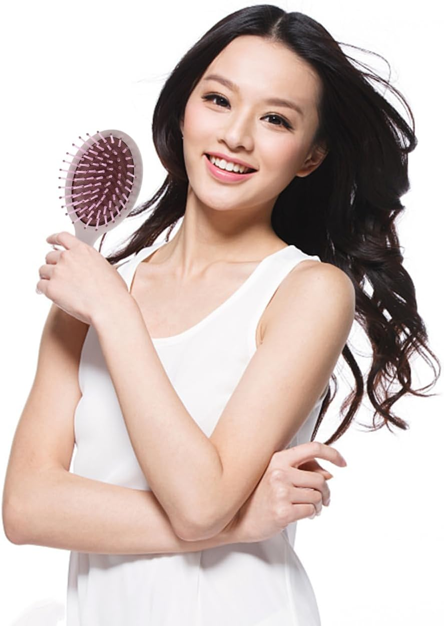 Healeved Travel Hair Brush Set 6-Piece Mini Detangling Brush for Wet Hair Soft and Gentle for on the Go and at Home image number 6