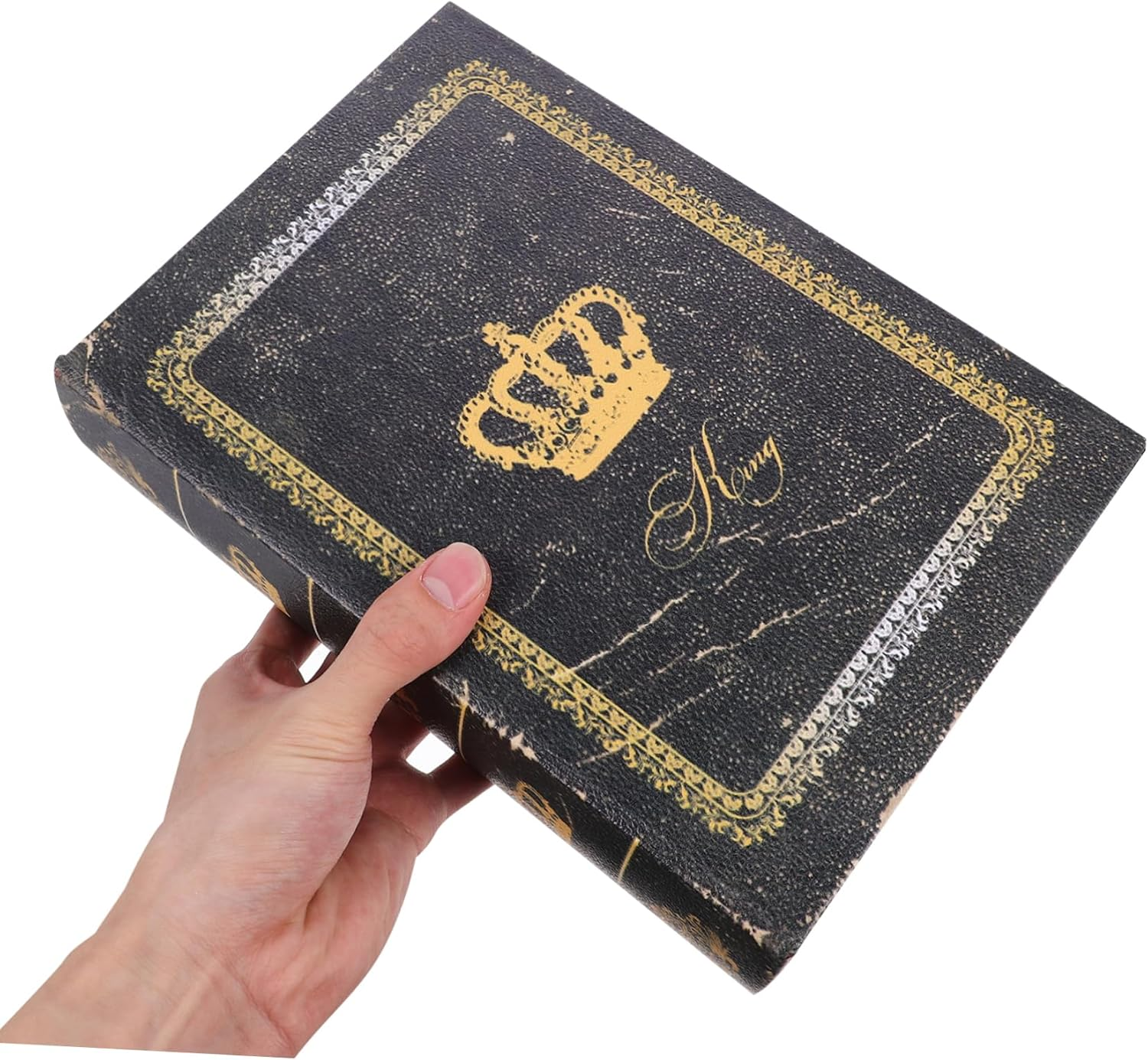 Zerodeko Vintage Imitation Book Decorations Faux Book Box for Storage Decorative Box for Decoration Wooden Shaped Storage for Home Office Display image number 6