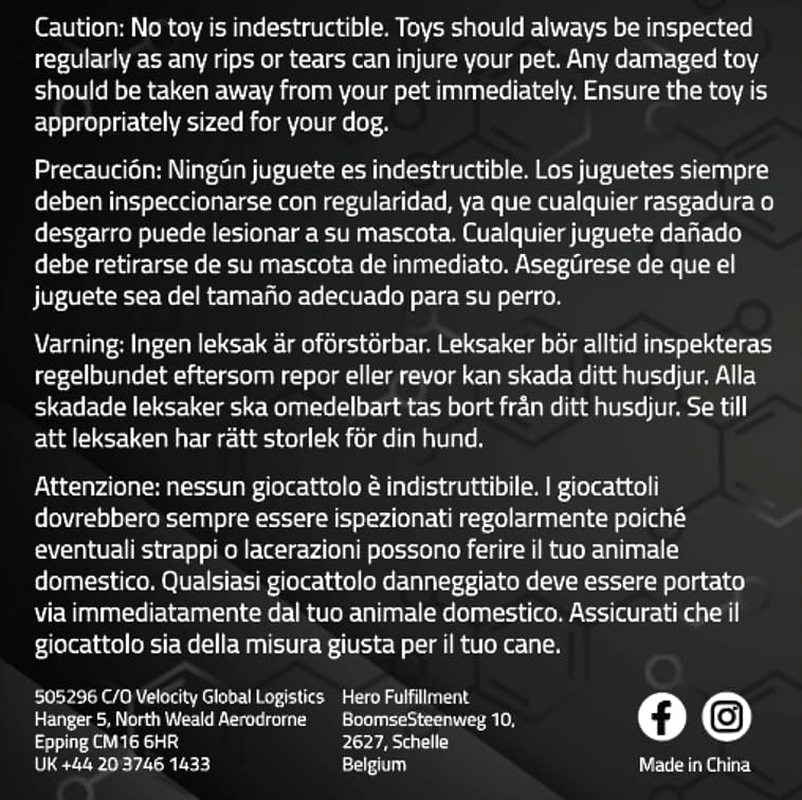 Playology Squeaky Chew Ball for Dogs - Engaging All Natural Beef Scented Dog Toy for Medium/Large Dogs (10Lbs & Up) - Squeak, Bounce, Fetch, and Play! - Blue image number 6