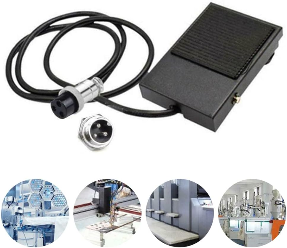 SPORTARC Welder Foot Pedal, Hand Metal Foot Pedal Switch, 3 Pin Plug, Spot Welding Tig Flashlight for TIG Welding Machines, Power Footplate Controllers image number 1