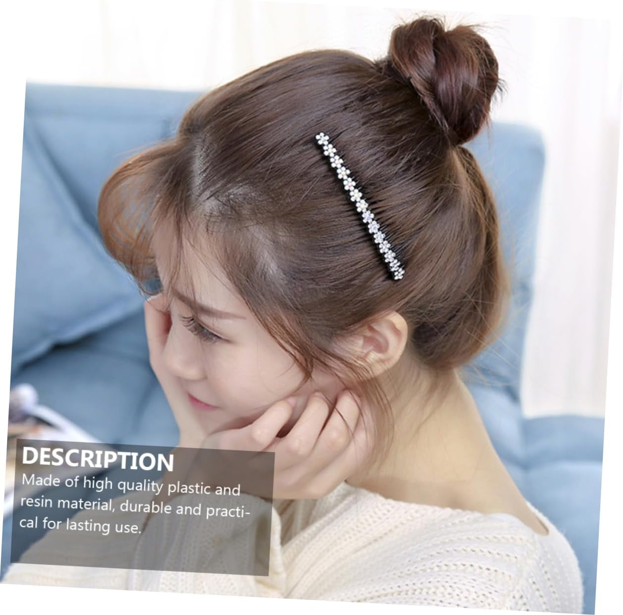 MERRYHAPY Hair Comb Set 6Pcs Women Hair Comb Bridal Headdress Accessory Plum Blossom Hair Comb image number 4