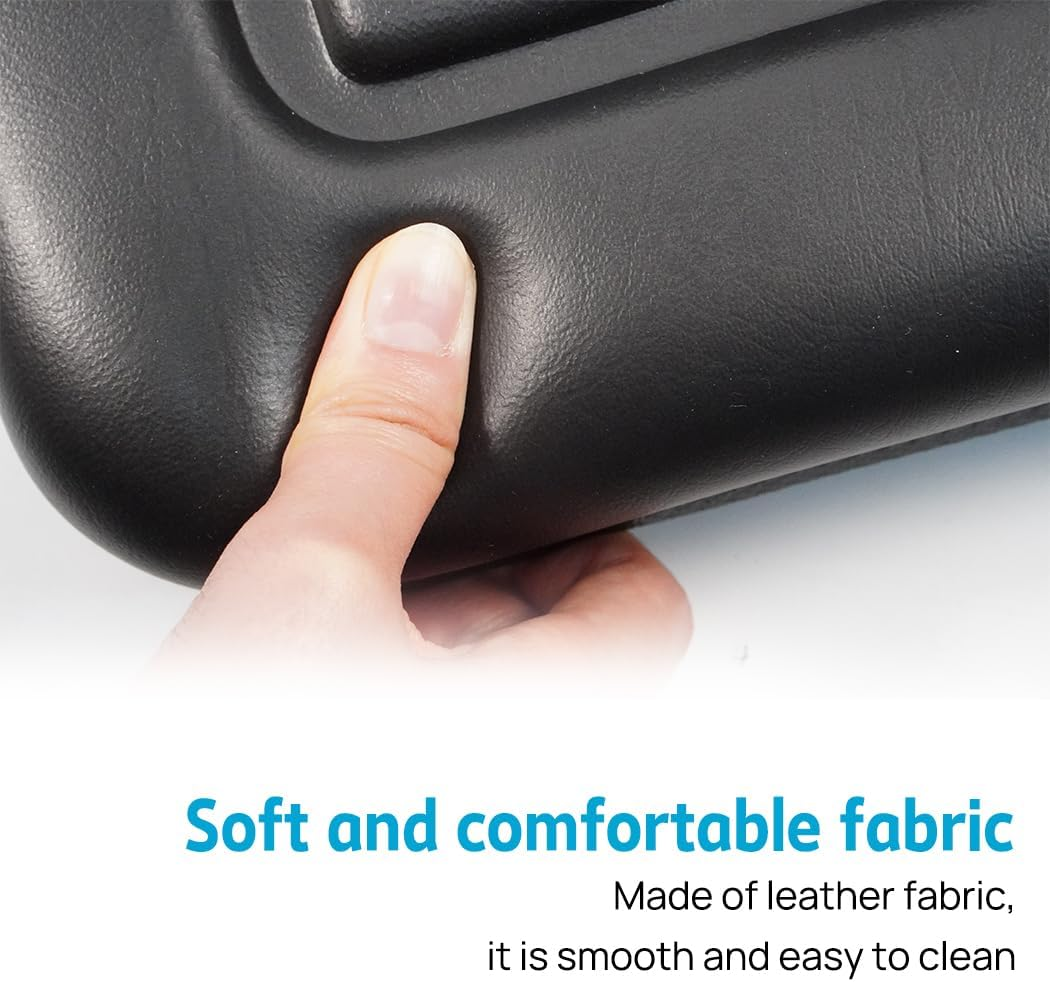 Suspension Tractor Seat Universal Excavator Forklift Lawn Tractors Backrest Chair Universal Replacement, High Density Foam Pu Leather Black image number 5