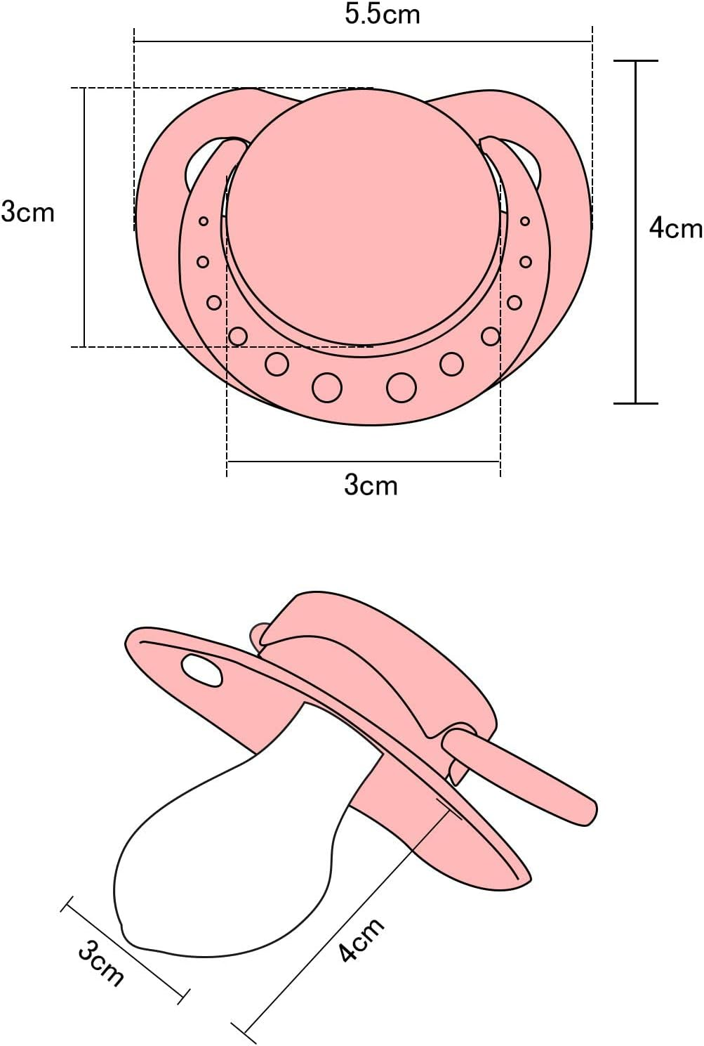 Littleforbig Smallshield Large Sized Pacifier Pink image number 3