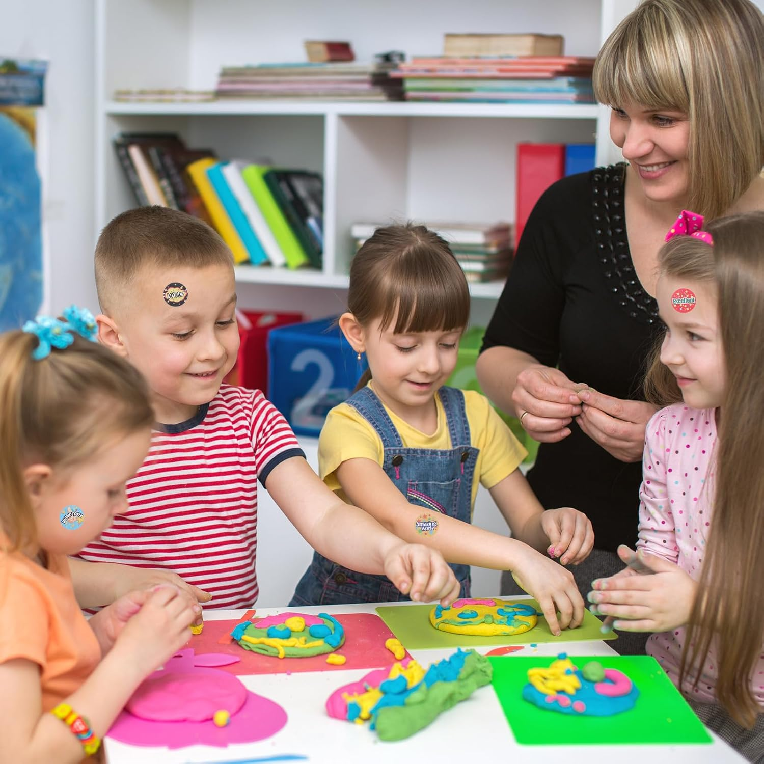 1 Roll Reward Stickers Scratch and Sniff Stickers Teacher S Encouraging Student Kids Reward Vinyl S Teacher Supplies Cell Phone Paper Child - As Shown 2 image number 5