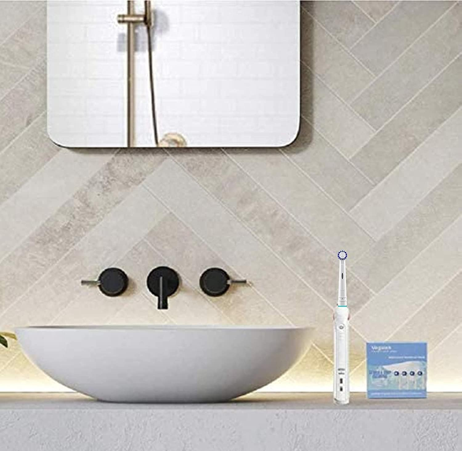 Toothbrush Heads Compatible Oral B Braun, 12 Pack Professional Electric Toothbrush Heads Sensitive Clean Brush Heads Refill for Oral-B 7000/Pro 1000/9600/ 500/3000/8000 image number 6