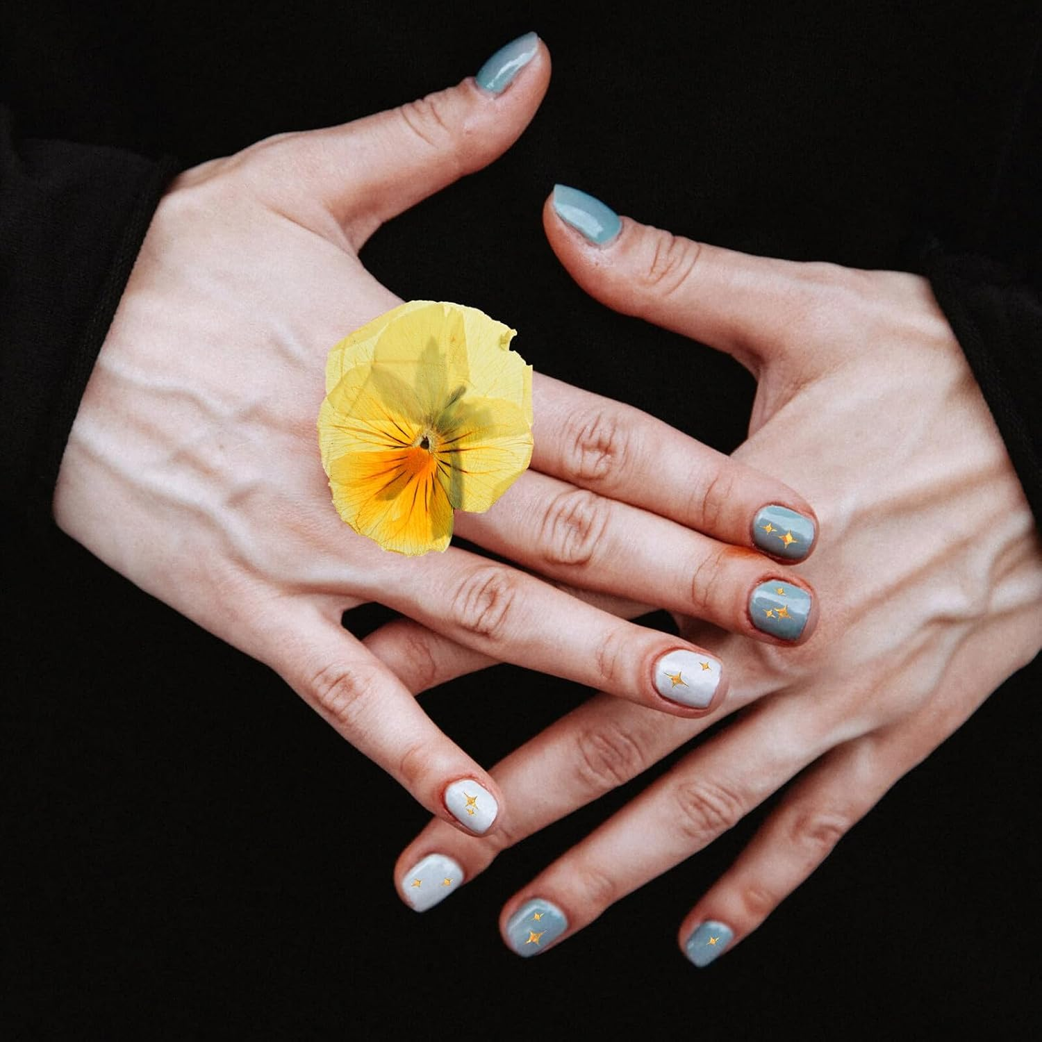 Luxshiny 5 Sheets Nail Art Stickers Creative Nail Ornament for DIY Rhinestones Aesthetic Look image number 3