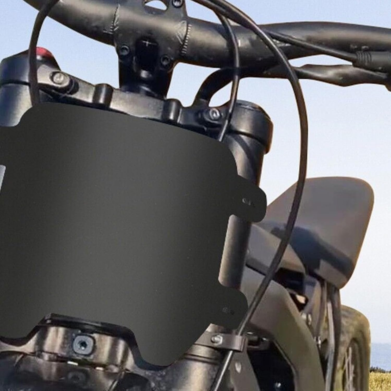 Matte Black Motor Front License Plate Easy Install Replacement for SUR RON Light Bee Universal Number Plate Bracket image number 1