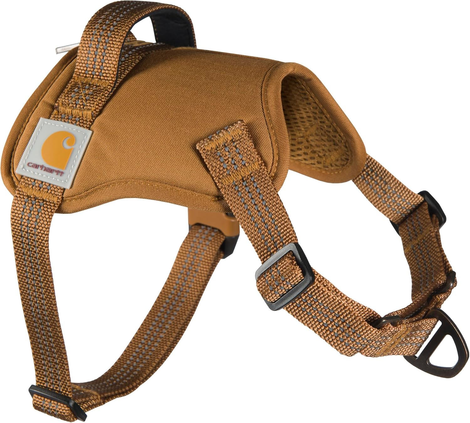 Carhartt Nylon Duck No Pull Dog Harness, Fully Adjustable Dog Harness with Quick Control Handle and Reflective Accents, Carhartt Brown, Large image number 4