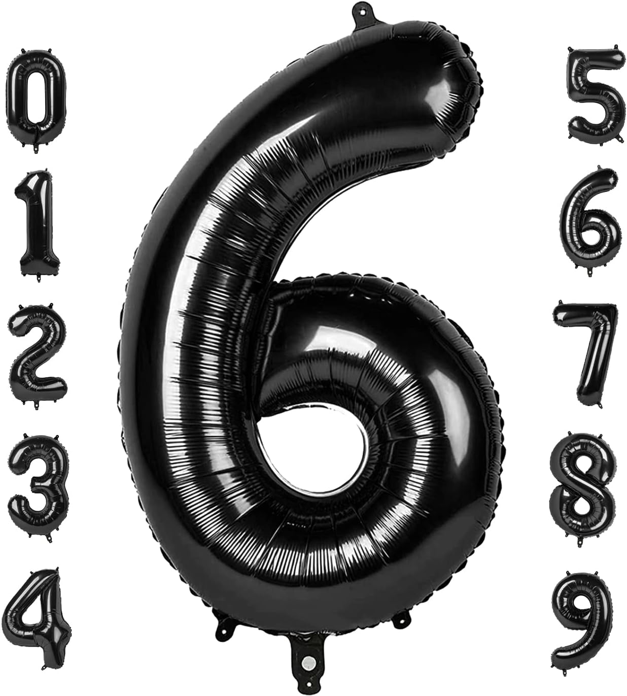 Number 1 Balloon 40 Inch Jumbo Digit Mylar Foil Black Balloons for Girl Boy 1St 1 11 21 Birthday Decorations Baby Shower Photo Shoot, Wild One Giant Balloons