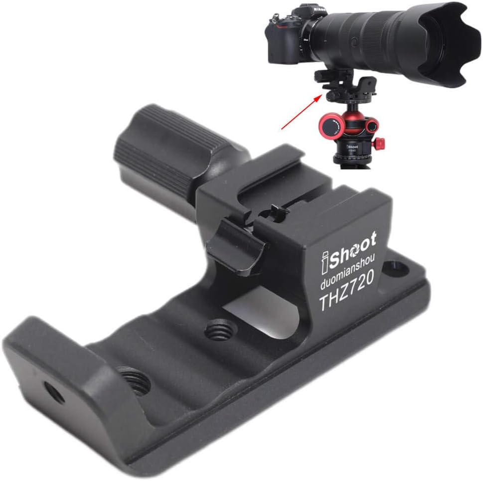 Ishoot Metal Lens Collar Foot Stand Tripod Mount Ring Base Compatible with Nikon Nikkor Z 70-200Mm F/2.8 VR S, Lens Support Holder with Arca Fit Dovetail image number 1