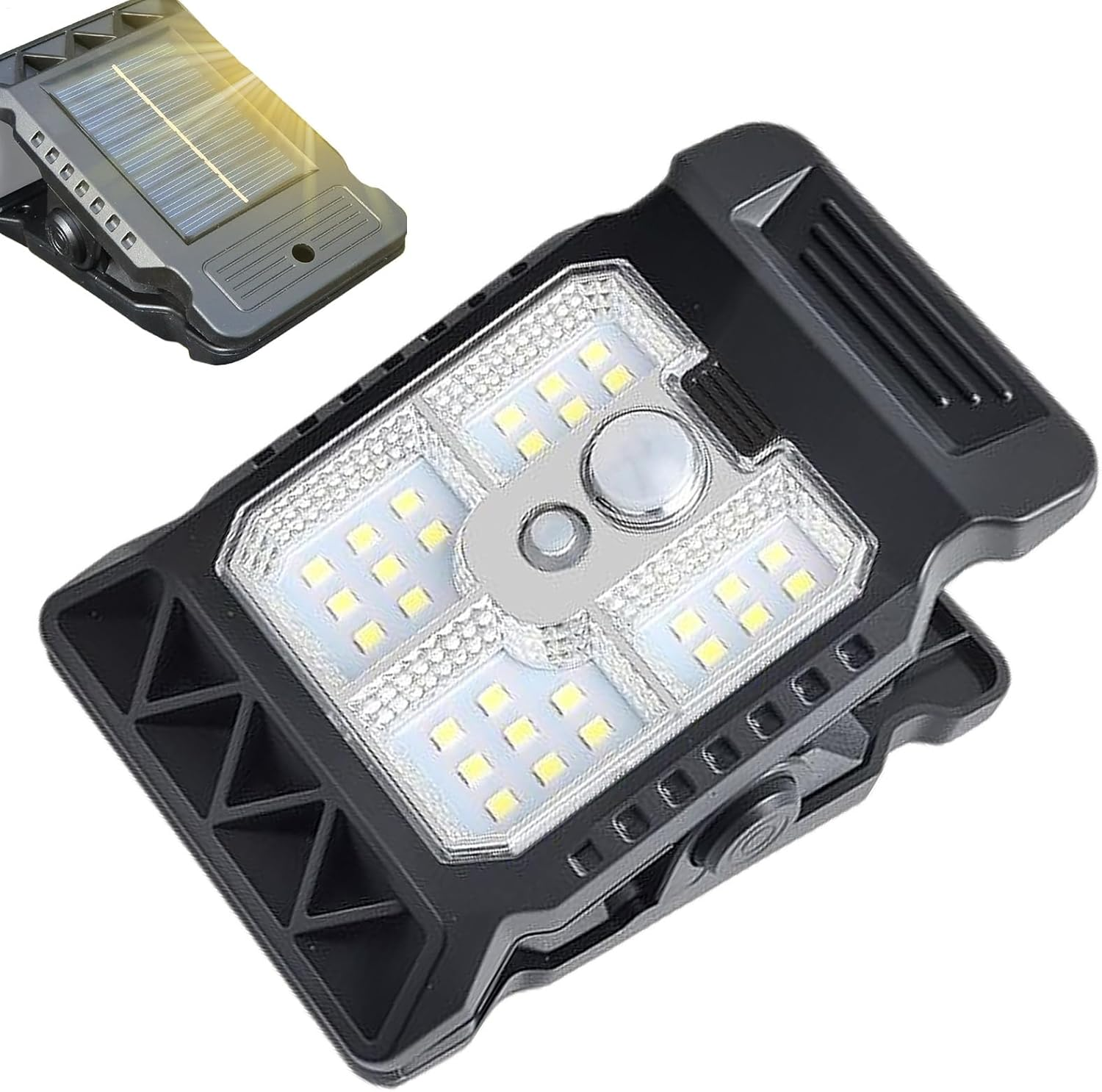 Clip on Solar Lights Outdoor Motion Sensor,Clip on Solar Motion Lights Outdoor | Security Lighting for Gate Patio Deck Backyard Camping Fence Garden Home