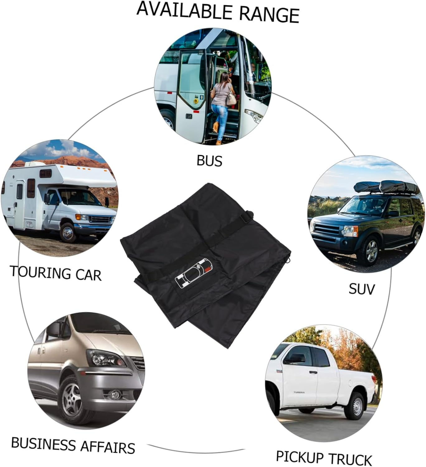 Beatifufu 4Pcs Auto Tire Cover Wheel Tire Caps for Car SUV Truck Trailer Weatherproof Easy to Clean image number 2