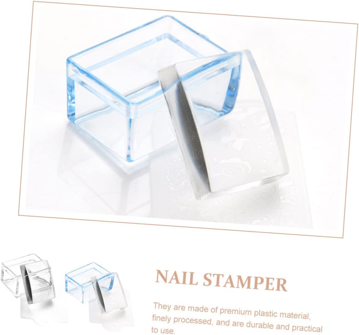 NOLITOY Professional Nail Stamper Pcs Plastic Manicure Square Stampers Diy Nail Art Enhancer image number 6