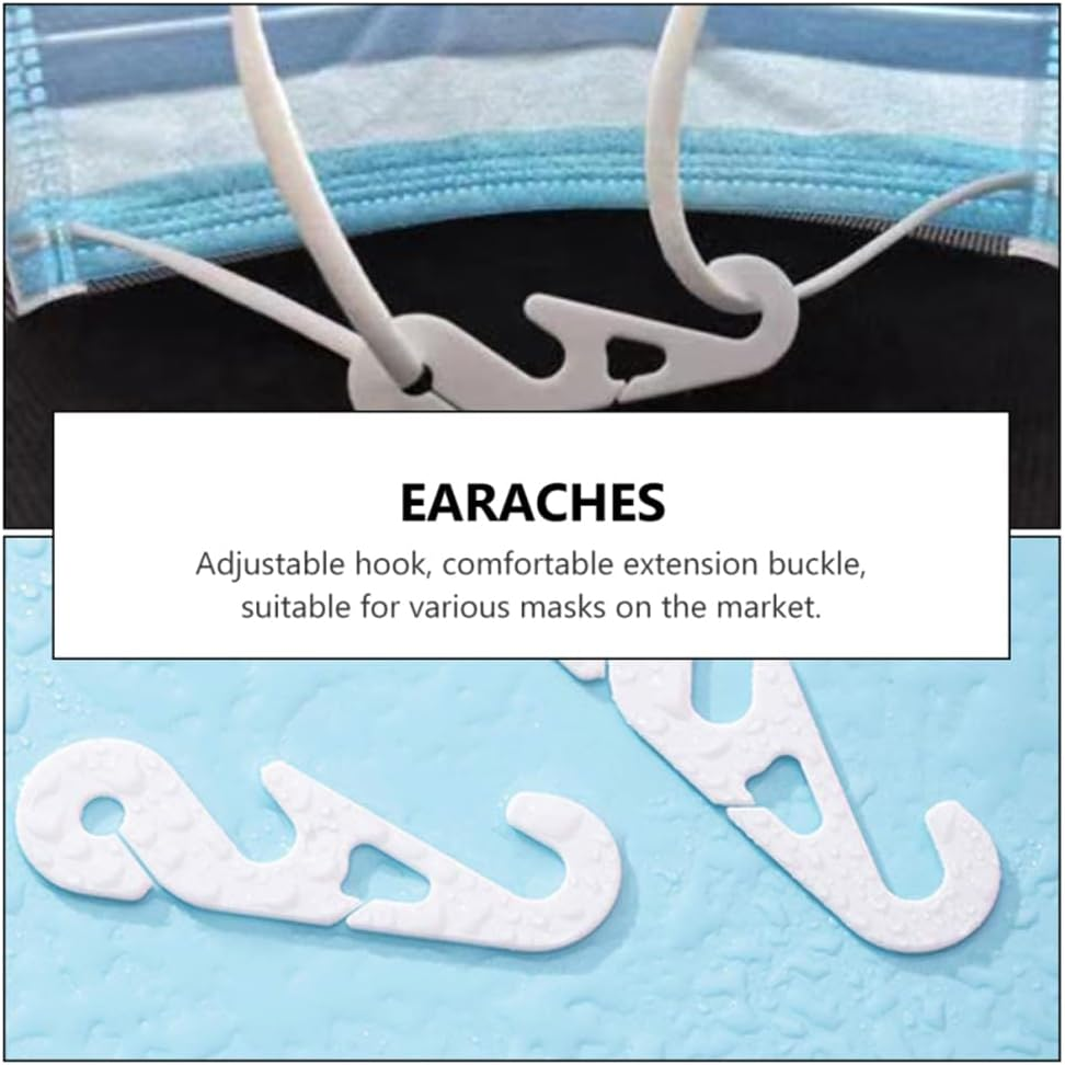 30X Face Mask Adjustable Ear Hook Strap Extension Fixing Clip Ear Buckle AU image number 2