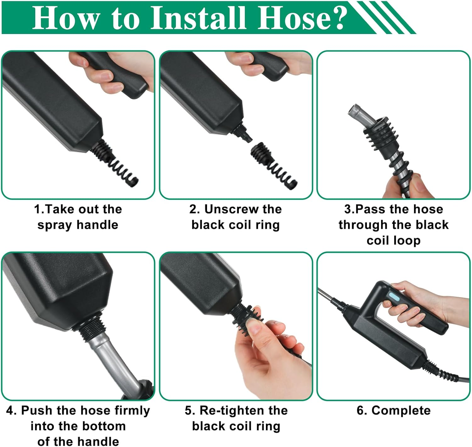 2.1 Gallon/8L Battery Powered Sprayer, Electric Garden Sprayer with 4 Mist Nozzles and USB Rechargeable Handle, Electric Pump Sprayer for Lawn and Garden Watering (1 Speed) image number 6