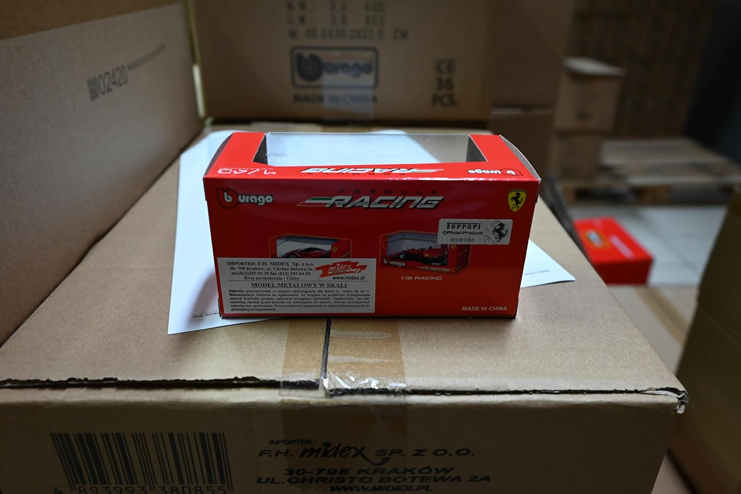 Bolid F1 Ferrari SF-23 Carlos Sainz 1:43 Model BBURAGO 36836