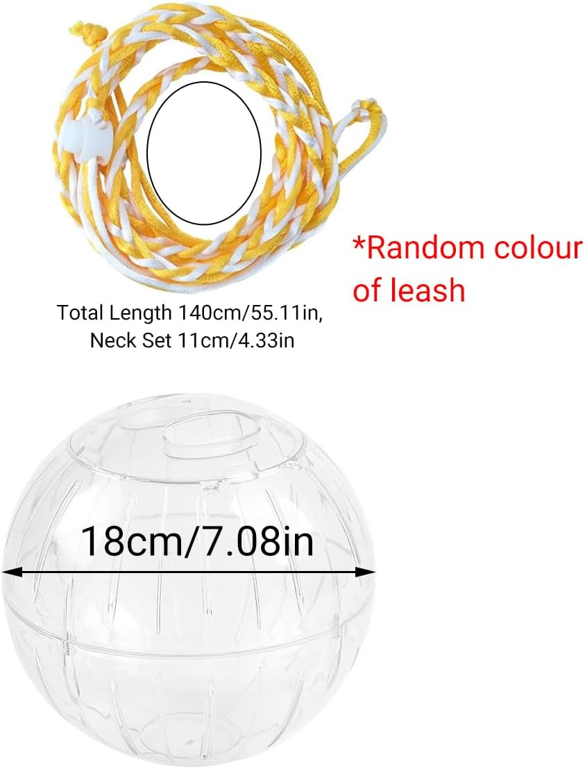 AIMALL Hamster Exercise Ball, Golden Bear Running Sports Ball, Durable ABS Rolling Ball with Ventilation, Secure Lock Design, 7.09 Inches Diameter image number 3