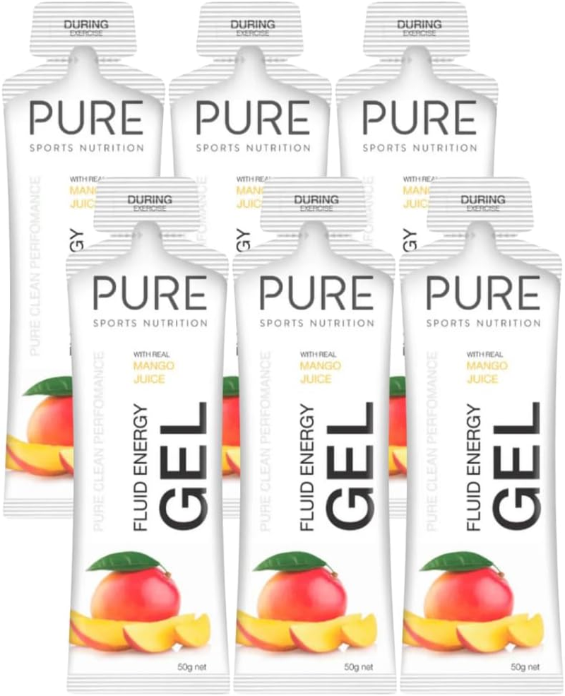 Pure Sports Nutrition - Fluid Energy Gels - Mango - Pack of 6