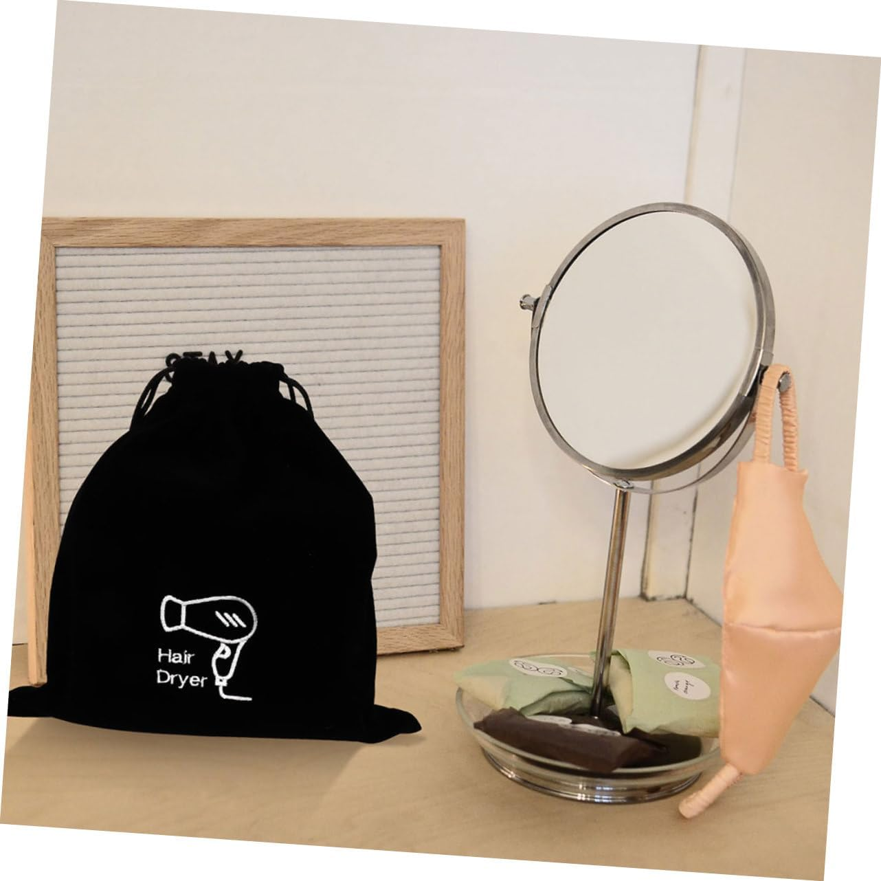 Homoyoyo Hair Dryer Bag Travel Organizer - Compact Storage Pouch for Hair Styling Tools - Durable Material Ideal for on the Go Use