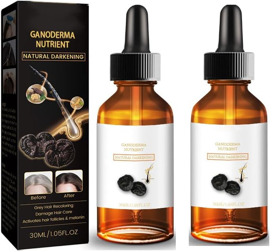 Grey Hair Treatment Serum, White to Black Natural Colour Restorative Nourishing Products anti Hair Loss Treatment for Men Women