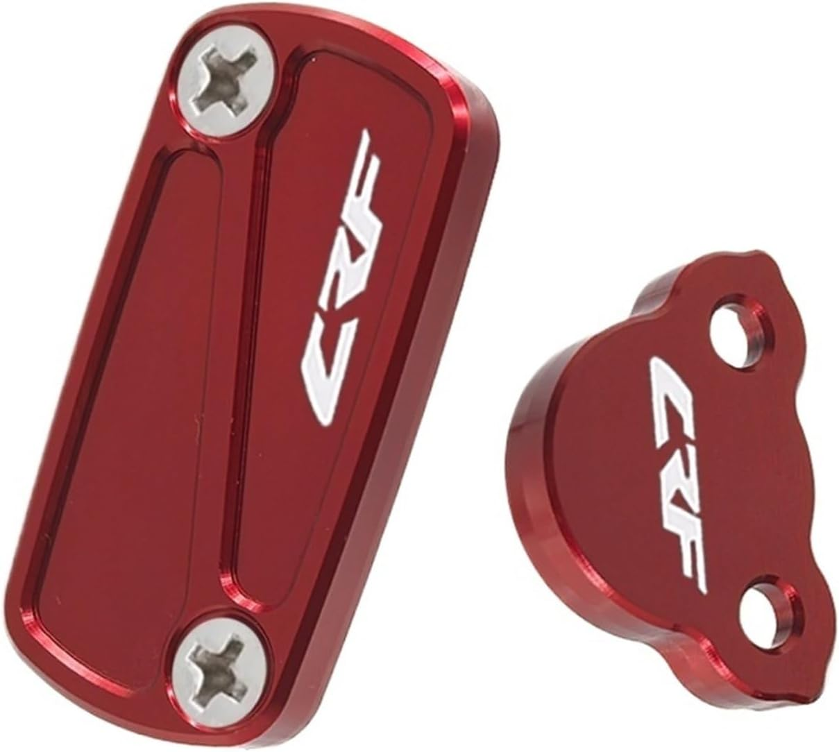 DWESWQQ Fit for H0NDA CRF450R CRF250R CRF150R CRF250X CRF450X CRF 250 450 RX 450L Motorcycle CNC Cap Front Rear Brake Fluid Reservoir Cover(Red) image number 4