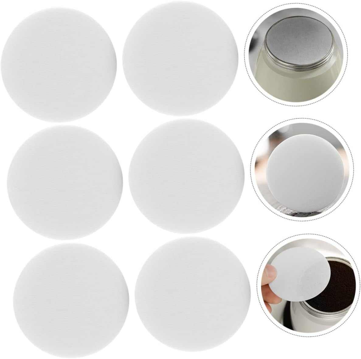 MAGICLULU 400Pcs Espresso Filtering Paper Coffee Filters for Drip Coffee Tea Portable Paper Pads image number 1