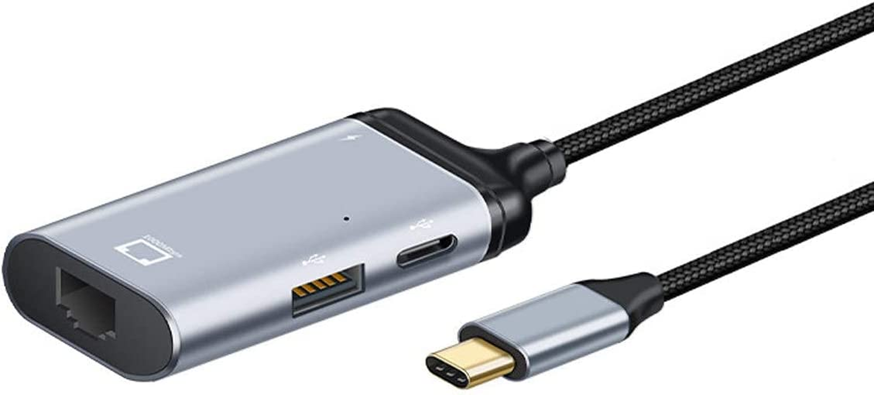 Xiwai USB-C Type-C USB3.1 to 1000Mbps Gigabit Ethernet Network LAN Adapter with Female PD Power Port