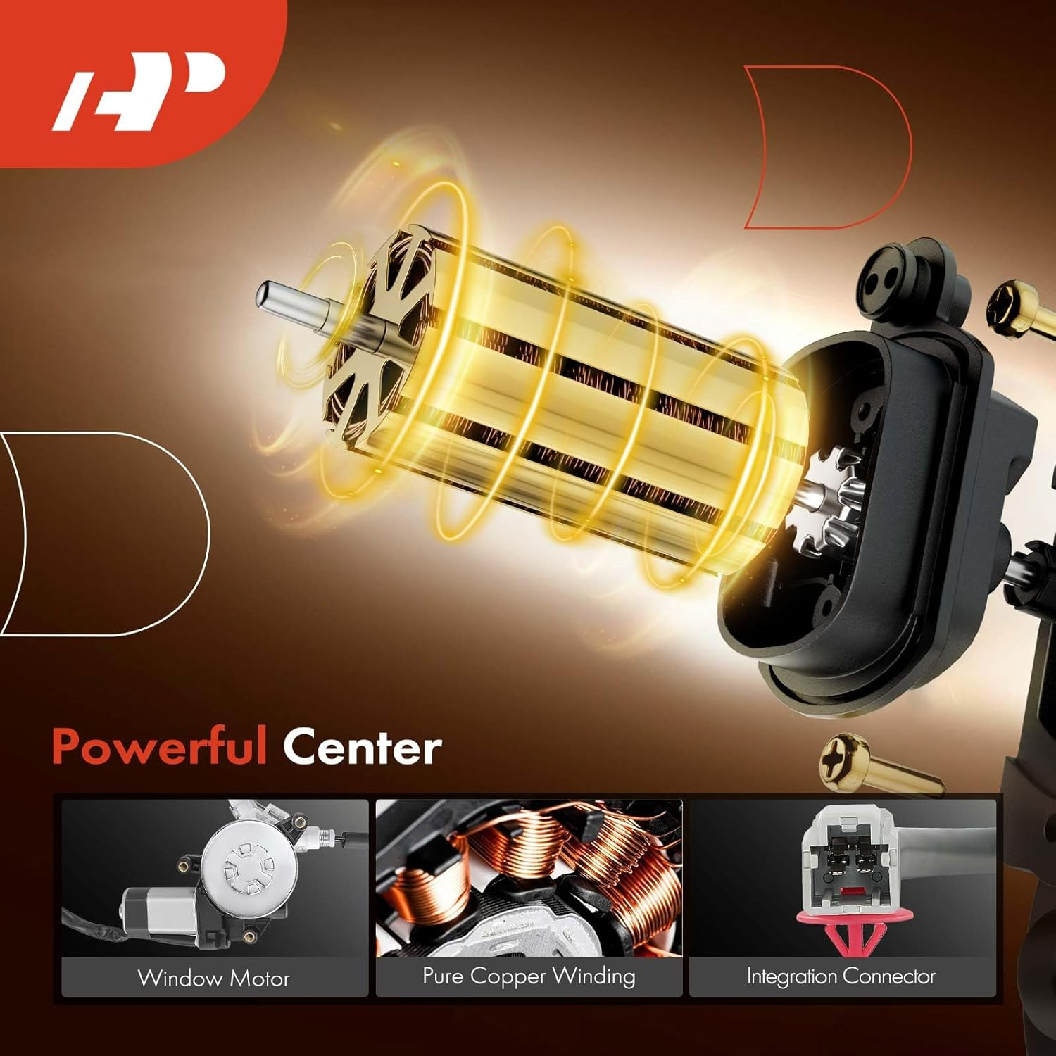 A-Premium Power Electric Window Regulator with Motor for Honda Civic 1996-2000 Front Passenger Side image number 3