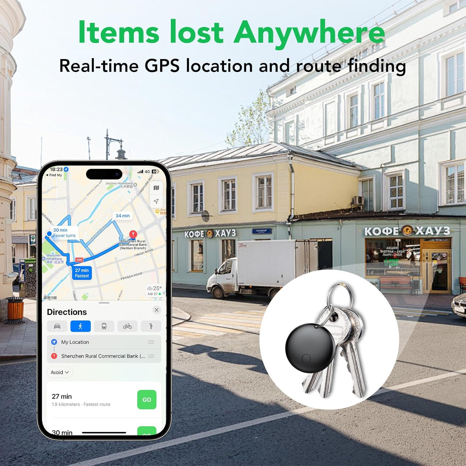Ixtra Air Tag Tracker Bluetooth Tracker, Smart Tag Item Finders Works with Apple Find My App (Ios 14.6 above Only), Waterproof Keys Finder & Item Locator Worldwide Tracking for Bags,Luggage,Pets image number 4