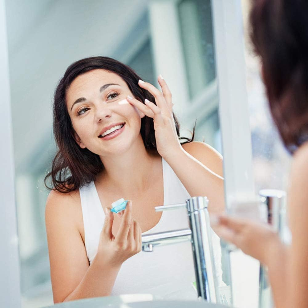 80Pcs 3Gram/5Gram Sample Empty Cosmetic Containers, Small Plastic Diamond Shape Pot Jars with 8 Mini Spatula for Eye Shadow Nails Lip Balm Cream Lotion (8 Color) image number 4