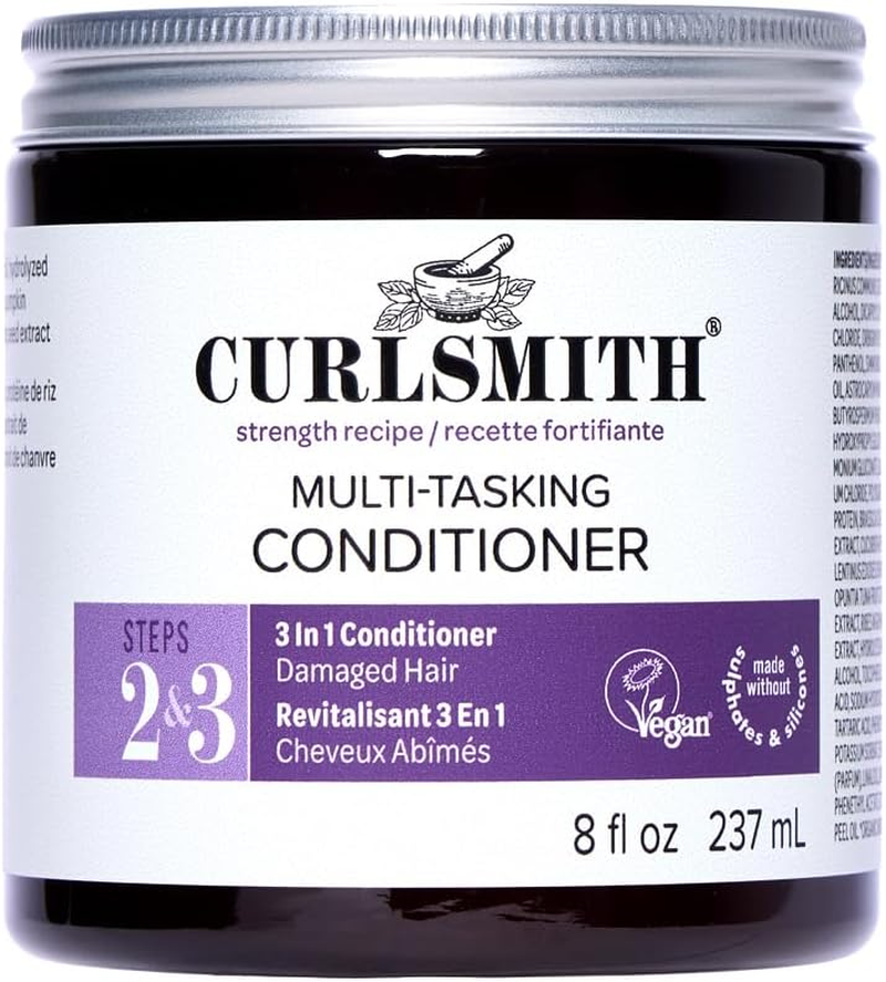 CURLSMITH &ndash; Multi-Tasking Conditioner, 3 in 1 Conditioner with Proteins, for Damaged Hair (8 Fl Oz) image number 5