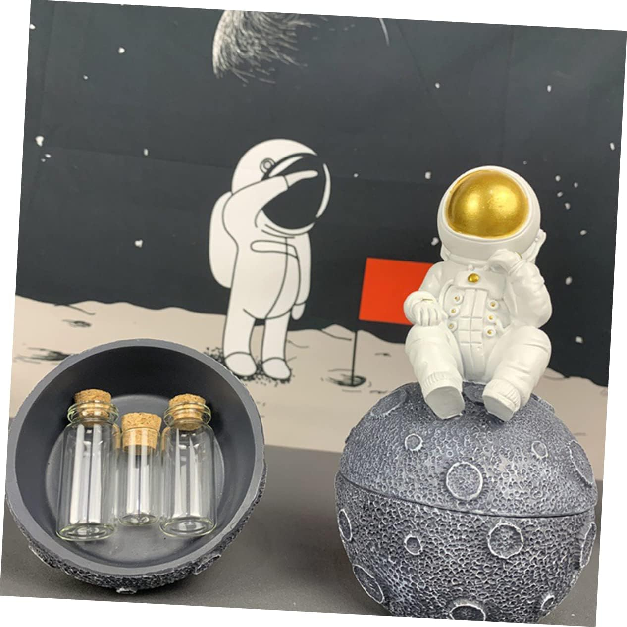 MERRYHAPY Newborn Keepsake Box Fetal Hair Storage Bottle Teeth Preserving Bottle Fashion Decor for Home image number 4