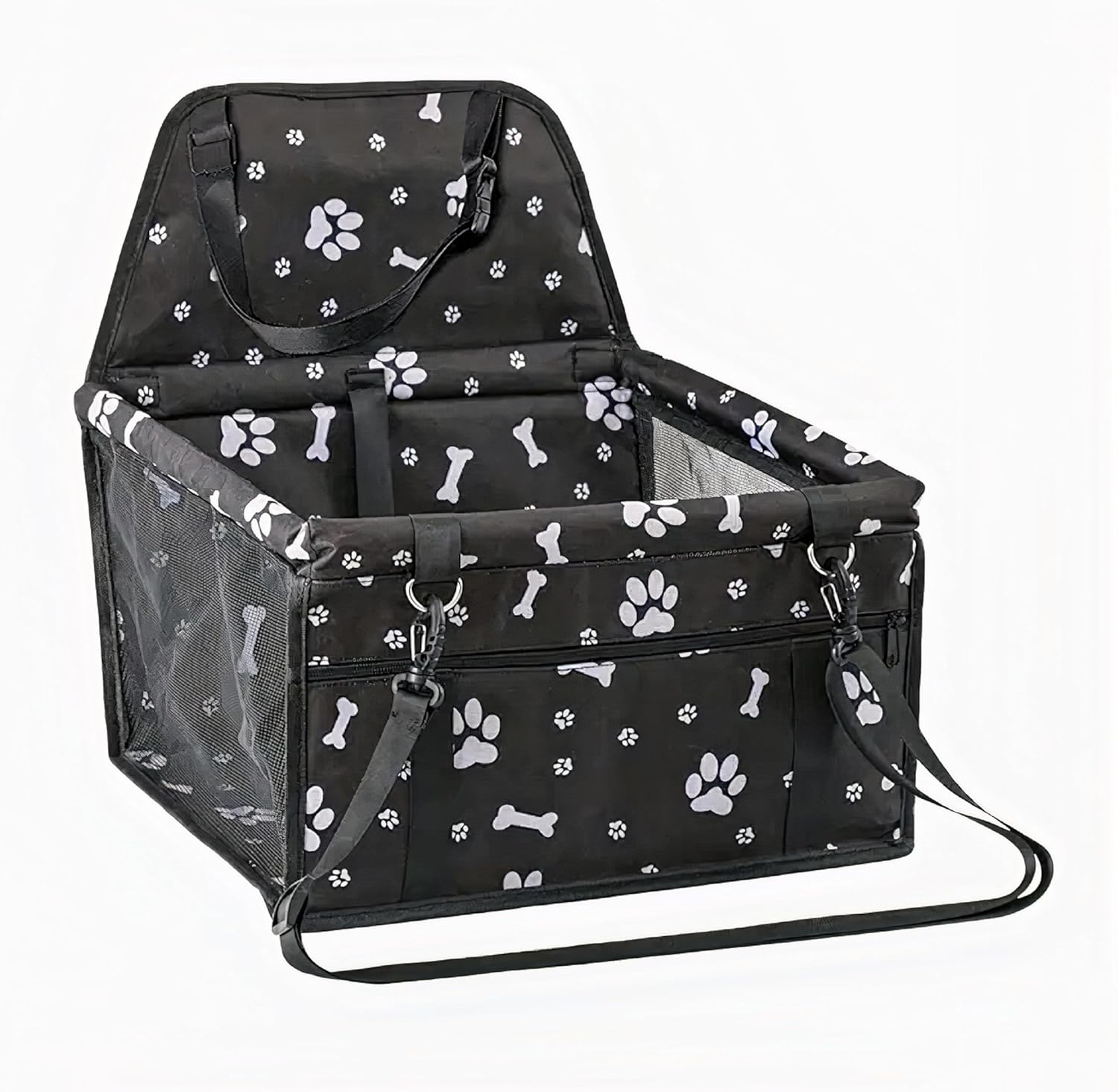 Dog Car Seat Booster - Perfect Car Booster Seat for Dogs, Large Pet Car Booster, Ensures a Safe and Comfortable Ride (Silver) image number 4