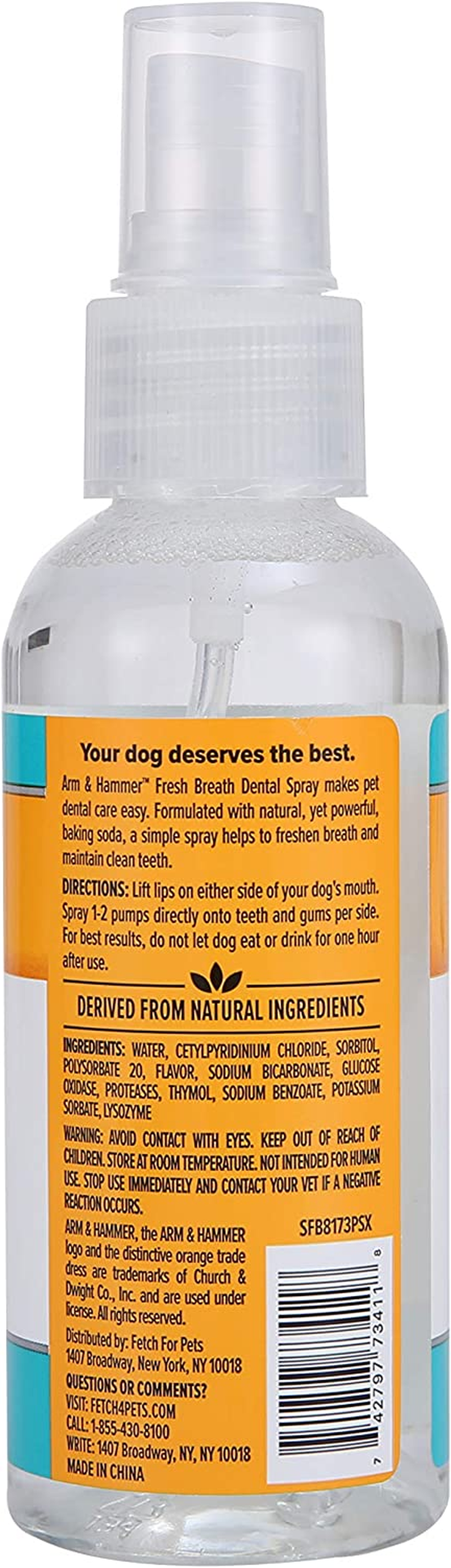 Arm and Hammer Advanced Care Dental Spray/Fresh Breath and Whitening for Dogs image number 2