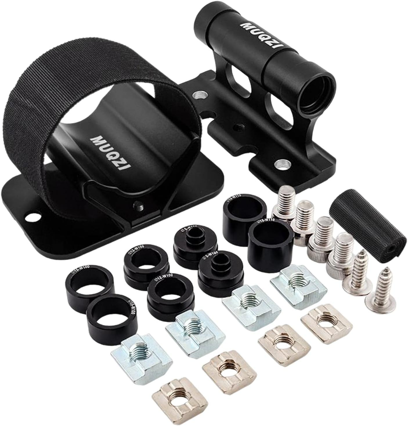 TOOYFUL Bike Fork Mount Car Roof Rack Carrier Quick Release Thru Axle Carrier Parking Rack Bicycle Rear Wheel Rack Installation Mount, Black image number 1