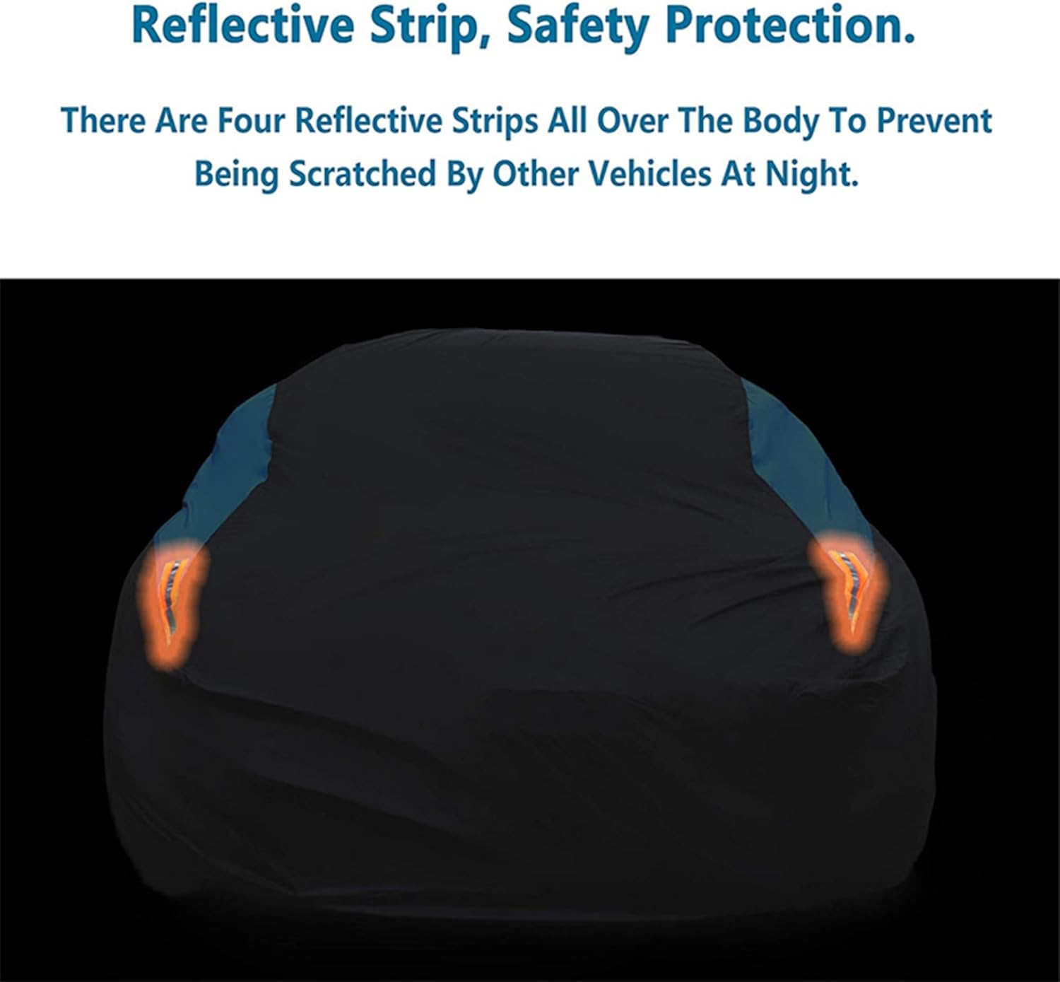 SUV Cover Polyester Car Cover Waterproof All Weather for Automobiles, UV Protection Rainproof Windproof Outdoor Indoor Full Car Cover Universal Fit for SUV (Size XL: 5.1M X 2M X 1.8M) image number 5