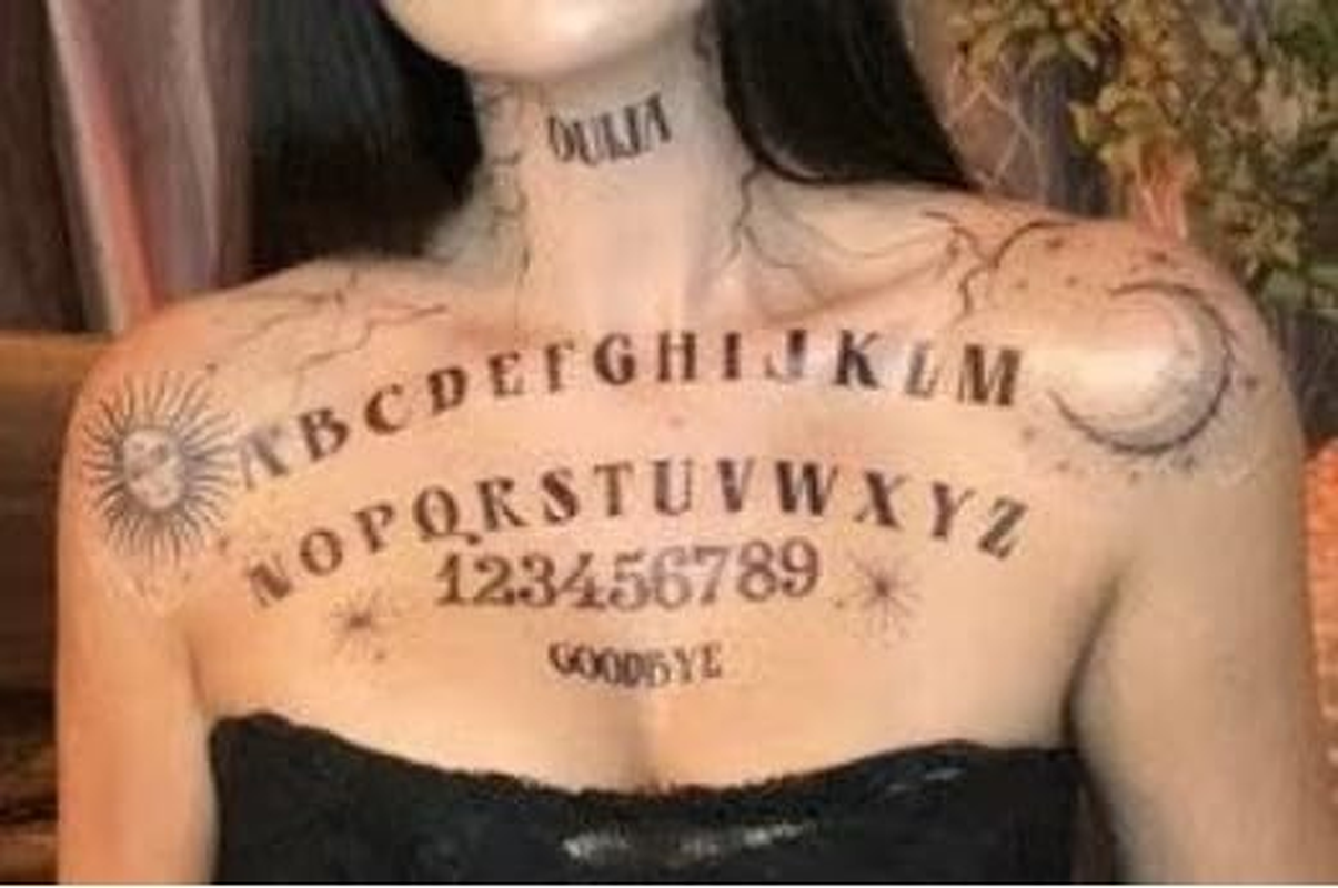 Ouija Board Halloween Temporary Tattoos - Looks Real image number 2