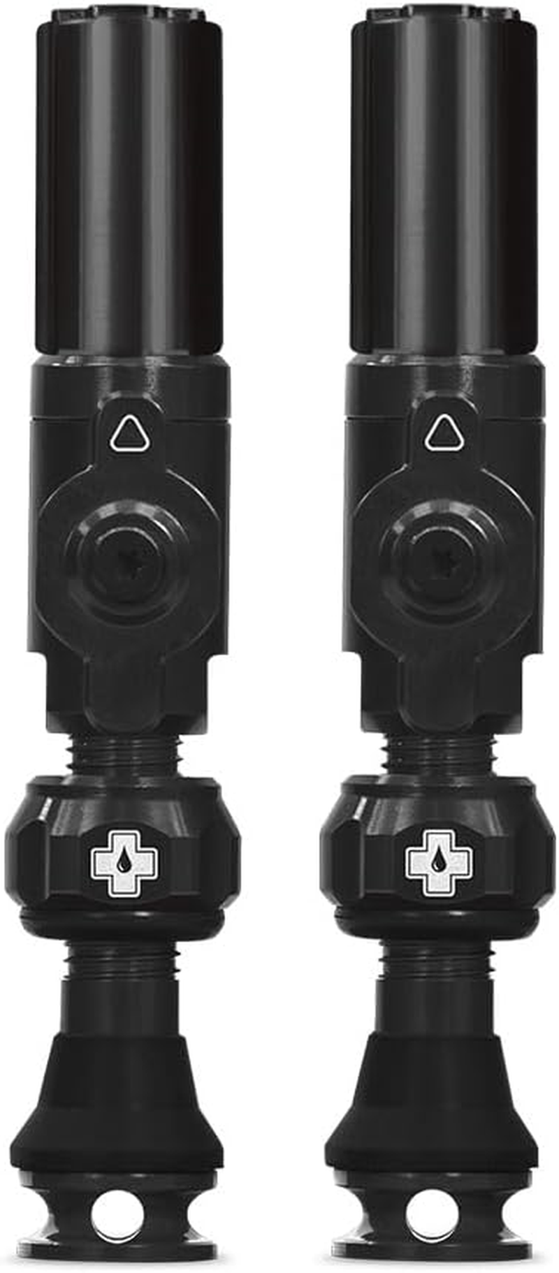 Muc-Off Big Bore Hybrid Tubeless Valves, Iridescent 45Mm - Precision Engineered Dust Caps for Bikes with Revolutionary Airflow Technology - Schrader Valve Caps for Tubeless Mtb/Road/Gravel Bikes